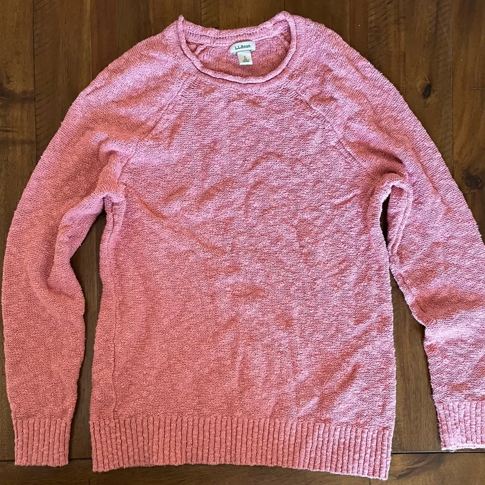 L.L. Bean Women's Midweight Cotton Slub Rollneck Pullover - Picture 5 of 7